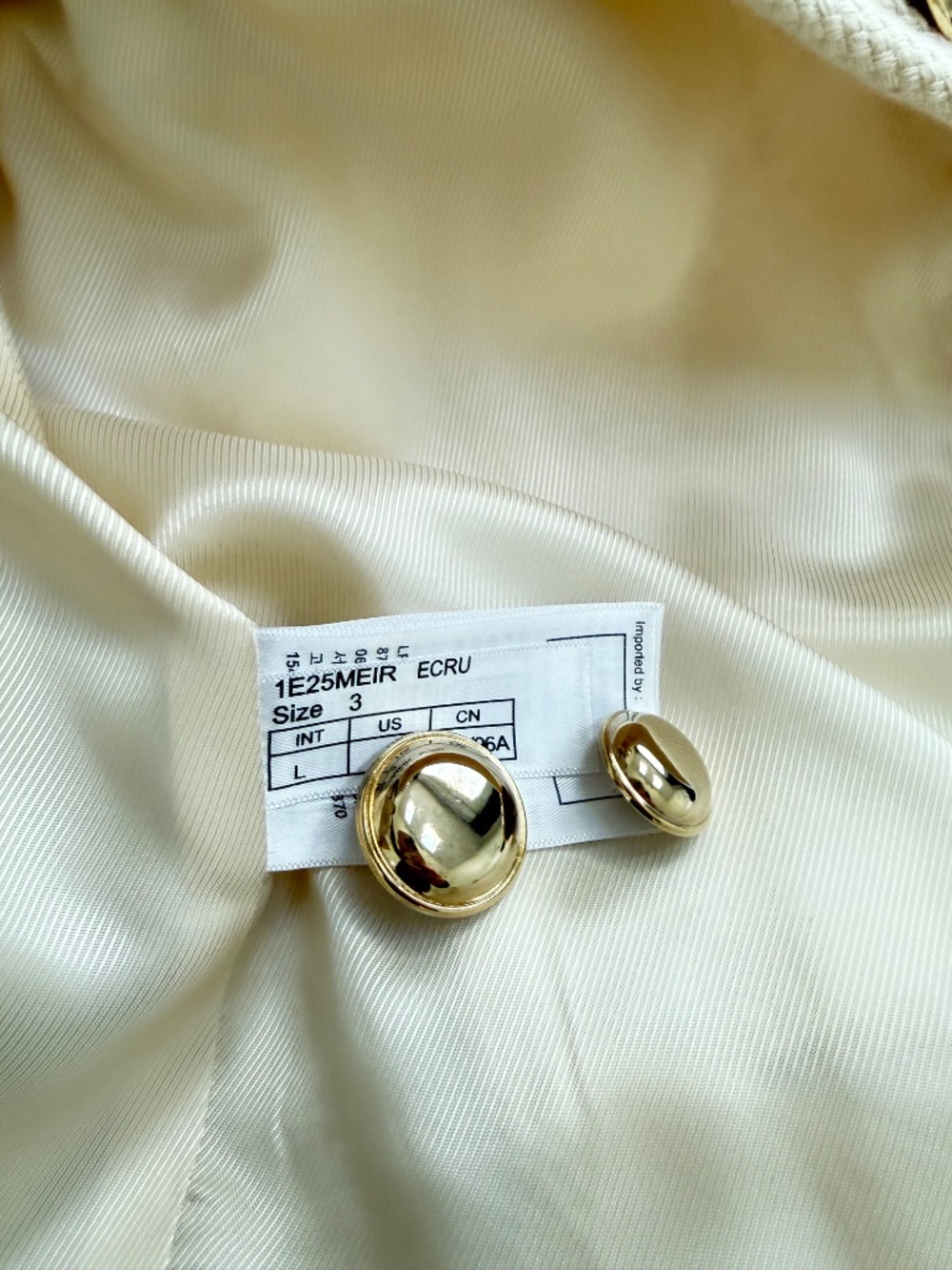 ba&sh Meredith JacketColor: Off White SIZE: 3/L - Picture 4 of 6